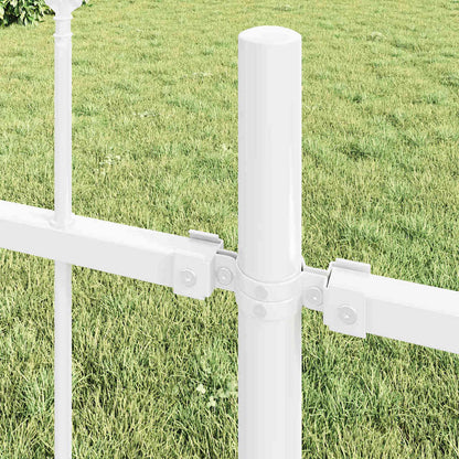 Recinzione per Giardino 6 pcs Bianco 10,2 x 1 m | homemem39