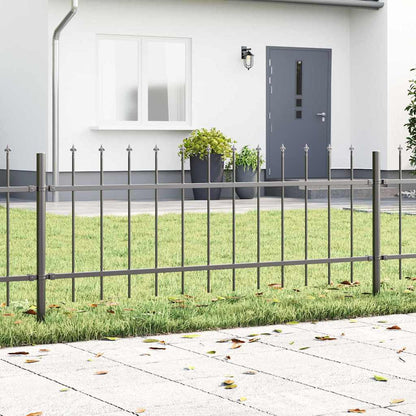 Recinzione per Giardino 7 pcs Grigio 11,9 x 0,6 m | homemem39