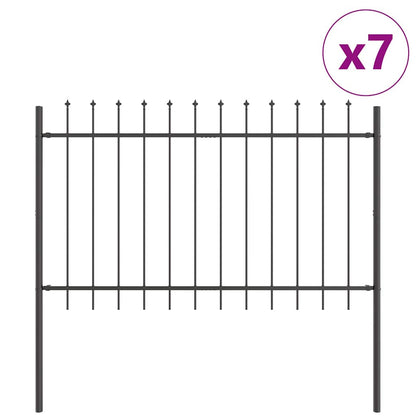 Recinzione per Giardino 7 pcs Grigio 11,9 x 1,2 m | homemem39