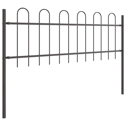 Recinzione per Giardino 7 pcs Grigio 11,9 x 0,6 m | homemem39