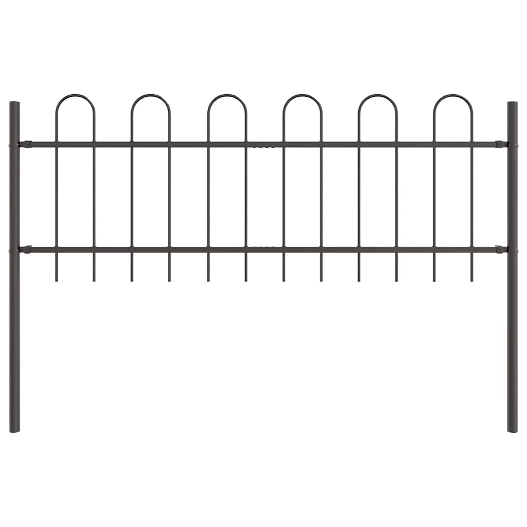 Recinzione per Giardino 7 pcs Grigio 11,9 x 0,6 m | homemem39