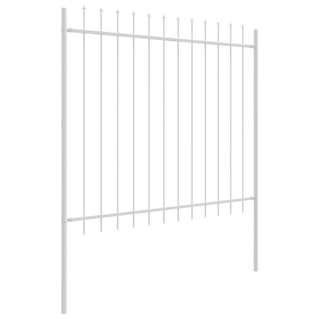 Recinzione per Giardino 8 pcs Bianco 13,6 x 1,5 m