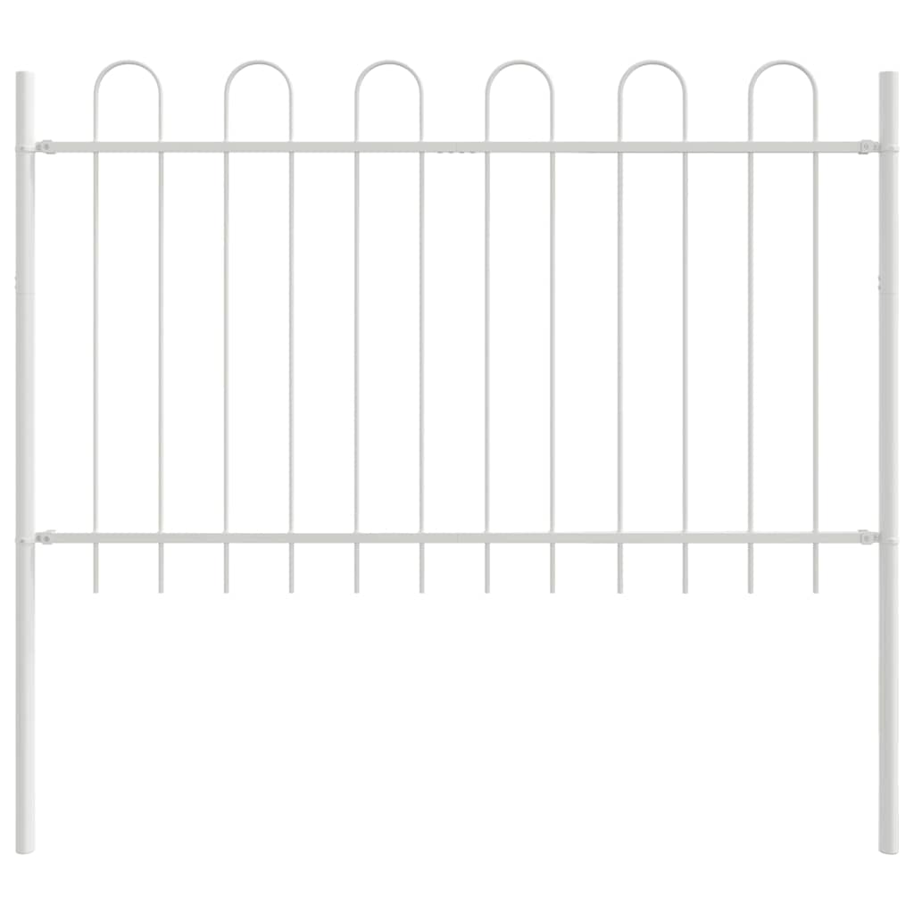 Recinzione per Giardino 9 pcs Bianco 15,3 x 0,8 m