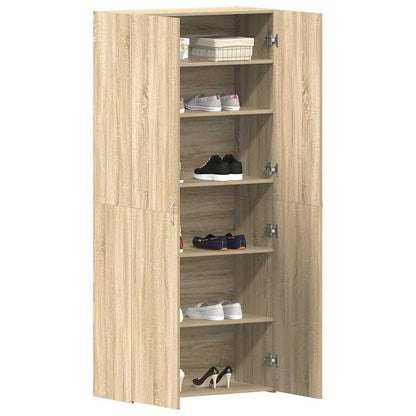 Mobile per scarpe Marrone 80 x 35.5 x 180 cm Legno multistrato