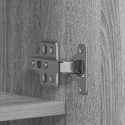 Mobile per scarpe Grigio 80 x 35.5 x 180 cm Legno multistrato