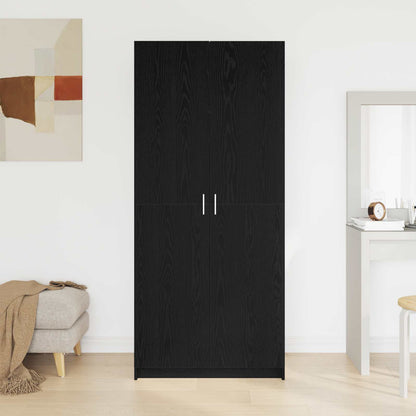 Guardaroba Rovere Nero 80 x 50,5 x 180 cm Legno ingegnerizzato | homemem39
