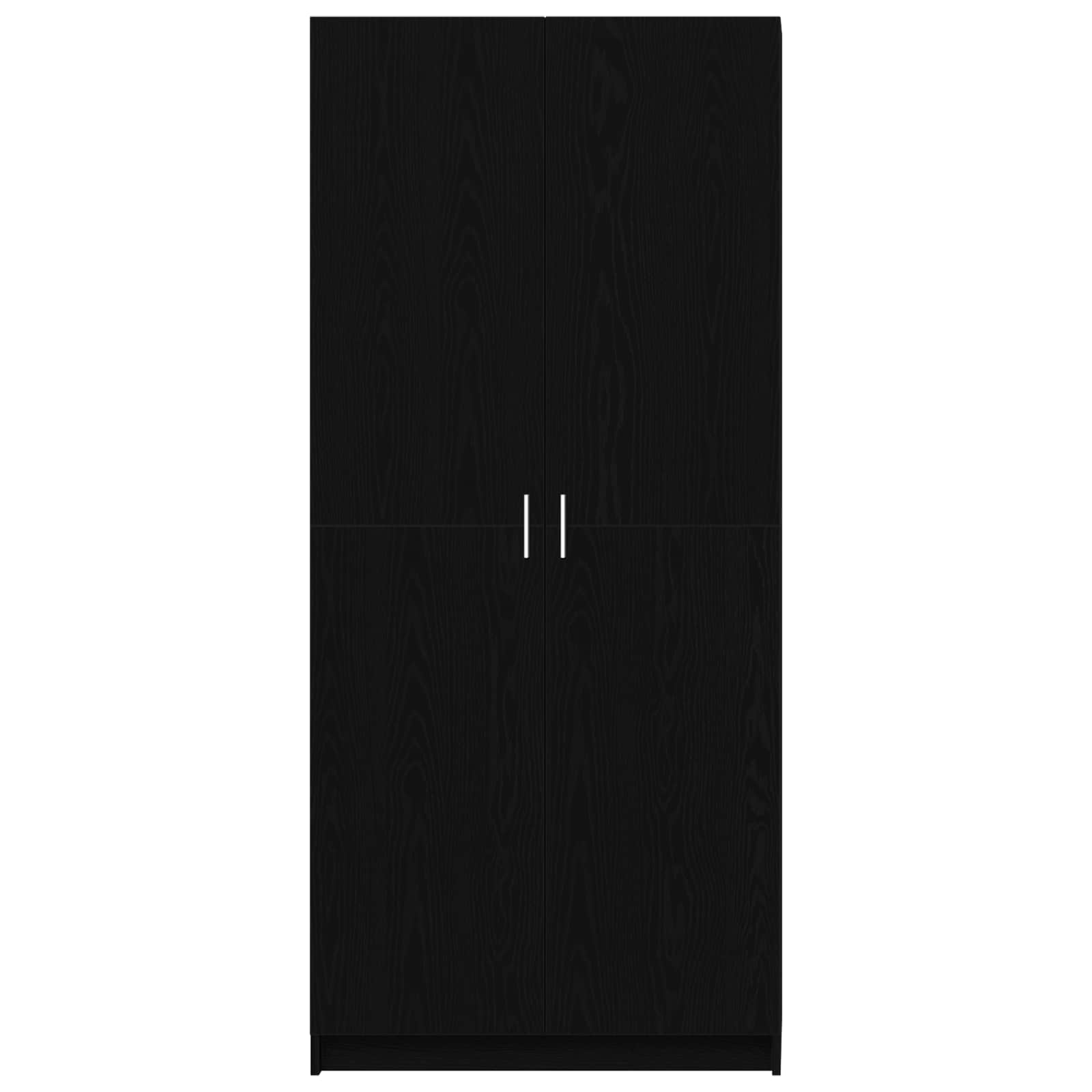 Guardaroba Rovere Nero 80 x 50,5 x 180 cm Legno ingegnerizzato | homemem39