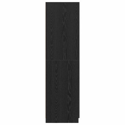 Guardaroba con porta Nero 80 x 51 x 180 cm Legno multistrato
