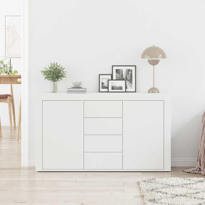 Credenza con cassetto Bianco 120 x 36 x 69 cm Legno multistrato
