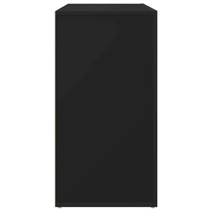 Credenza con cassetto Nero 120 x 36 x 69 cm Legno multistrato - homemem39