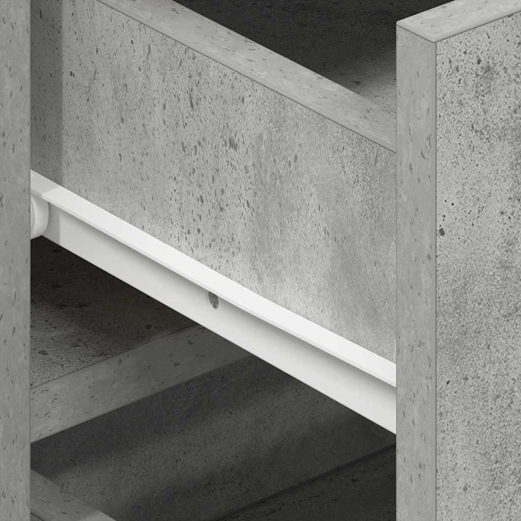 Credenza Grigio cemento 120 x 36 x 69 cm Legno multistrato - homemem39