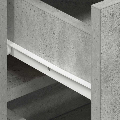 Credenza Grigio cemento 120 x 36 x 69 cm Legno multistrato - homemem39