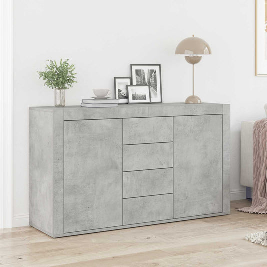 Credenza Grigio cemento 120 x 36 x 69 cm Legno multistrato