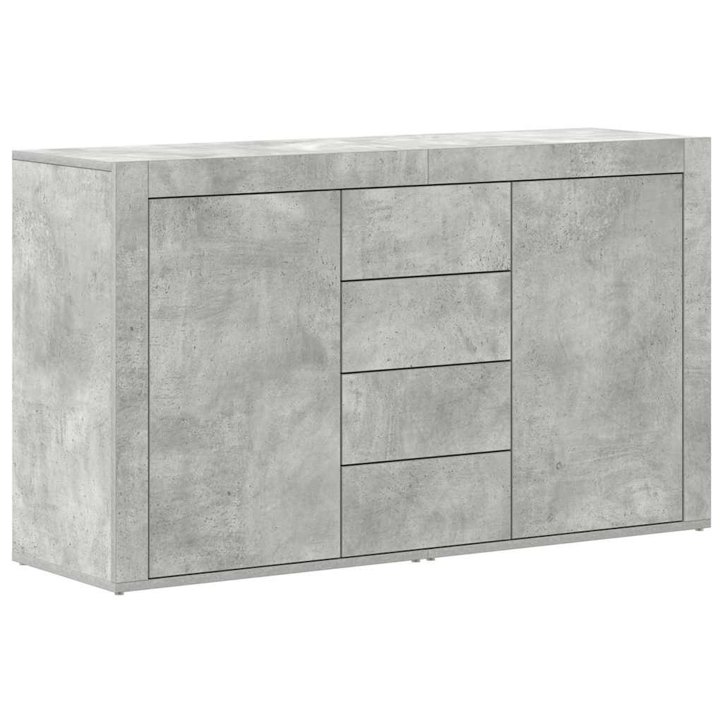 Credenza Grigio cemento 120 x 36 x 69 cm Legno multistrato - homemem39