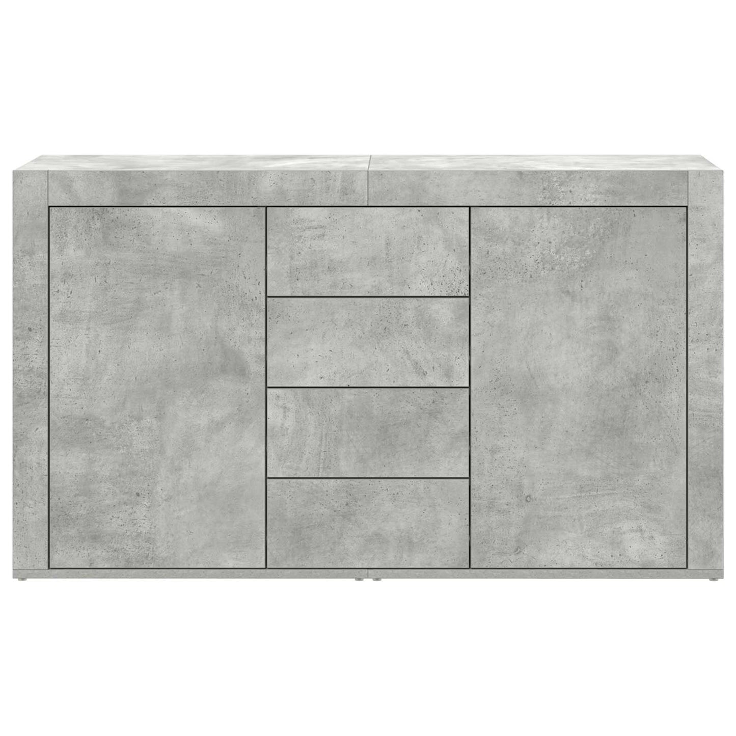 Credenza Grigio cemento 120 x 36 x 69 cm Legno multistrato | homemem39