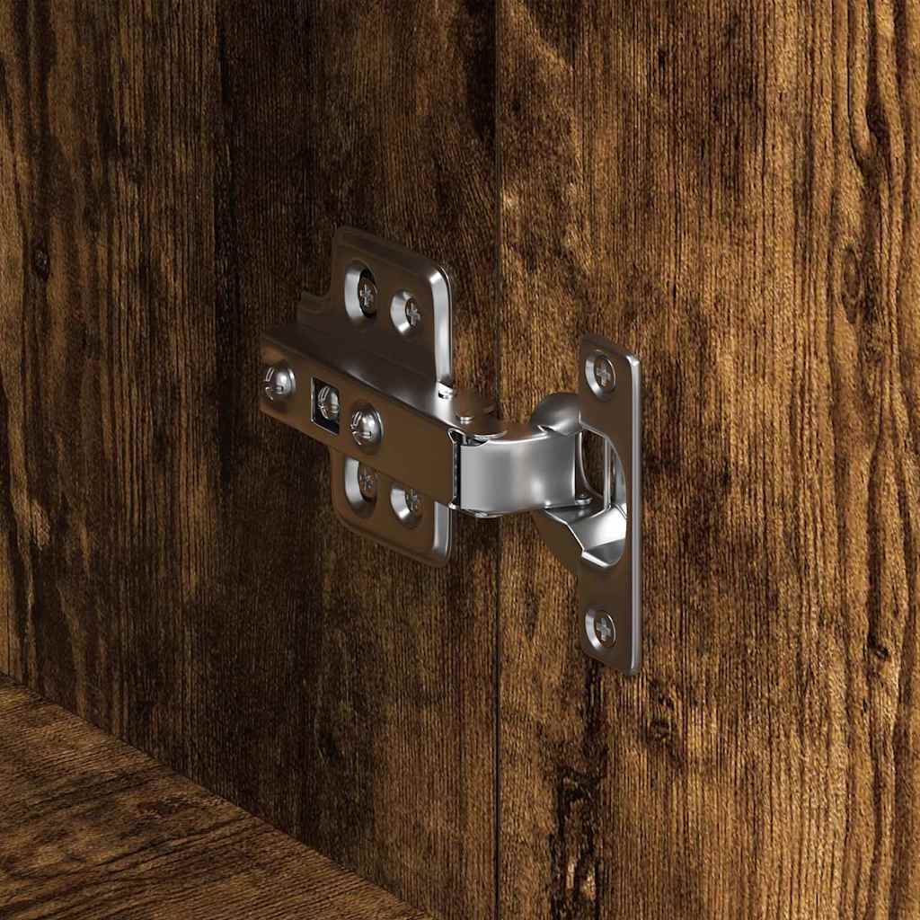 Credenza Rovere fumé 120 x 36 x 69 cm Legno multistrato