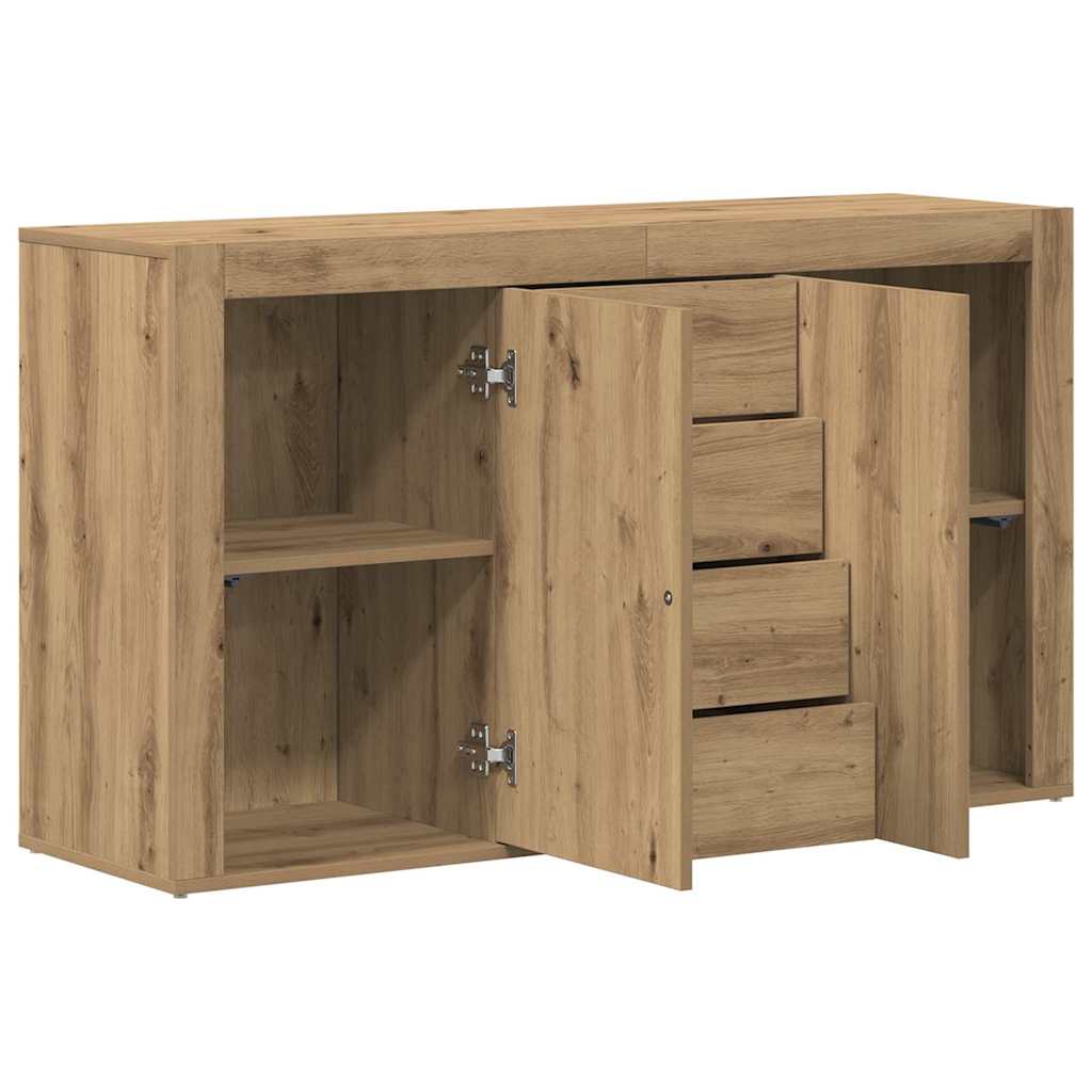 Credenza Rovere artigianale 120 x 36 x 69 cm Legno multistrato