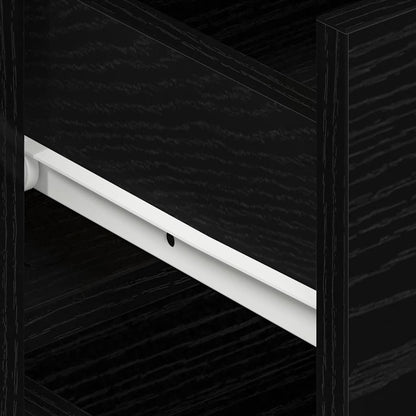 Credenza Rovere Nero 120 x 36 x 69 cm Legno multistrato