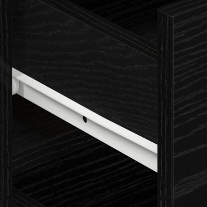Credenza Rovere Nero 120 x 36 x 69 cm Legno multistrato