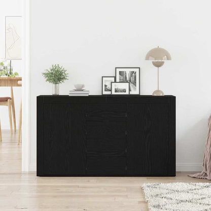 Credenza Rovere Nero 120 x 36 x 69 cm Legno multistrato