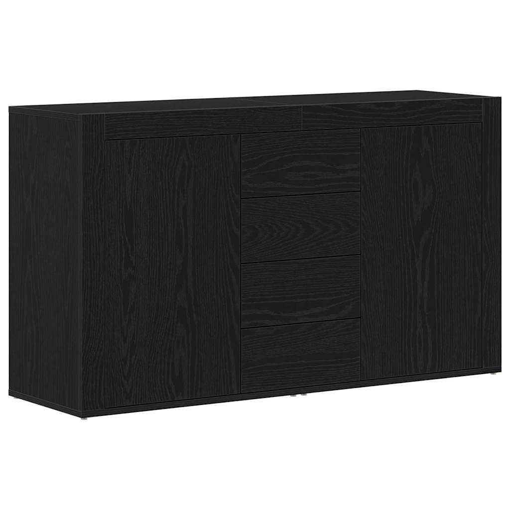Credenza Rovere Nero 120 x 36 x 69 cm Legno multistrato