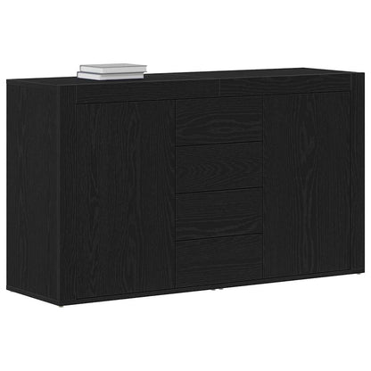 Credenza Rovere Nero 120 x 36 x 69 cm Legno multistrato