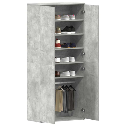 Mobile per scarpe Grigio 80 x 39 x 180 cm Legno multistrato