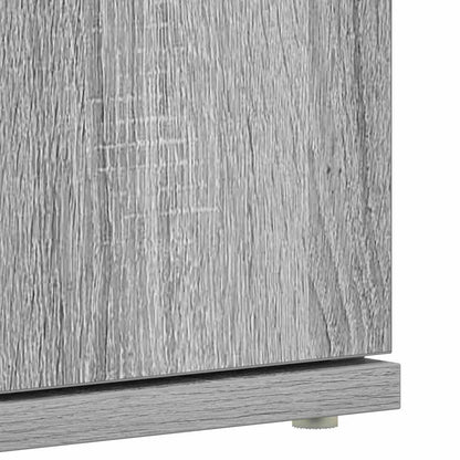 Mobile per scarpe Grigio 80 x 39 x 180 cm Legno multistrato