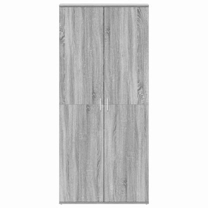 Mobile per scarpe Grigio 80 x 39 x 180 cm Legno multistrato