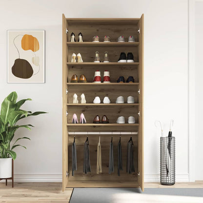 Mobile per scarpe Marrone 80 x 39 x 180 cm Legno multistrato