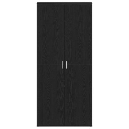 Mobile per scarpe Nero 80 x 39 x 180 cm Legno multistrato