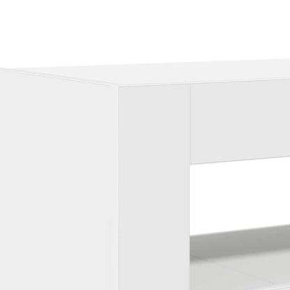 Credenza Bianco 116 x 30 x 75 cm Legno multistrato - homemem39