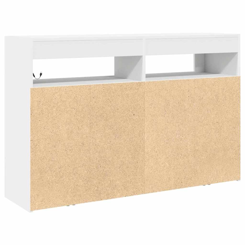 Credenza Bianco 116 x 30 x 75 cm Legno multistrato - homemem39
