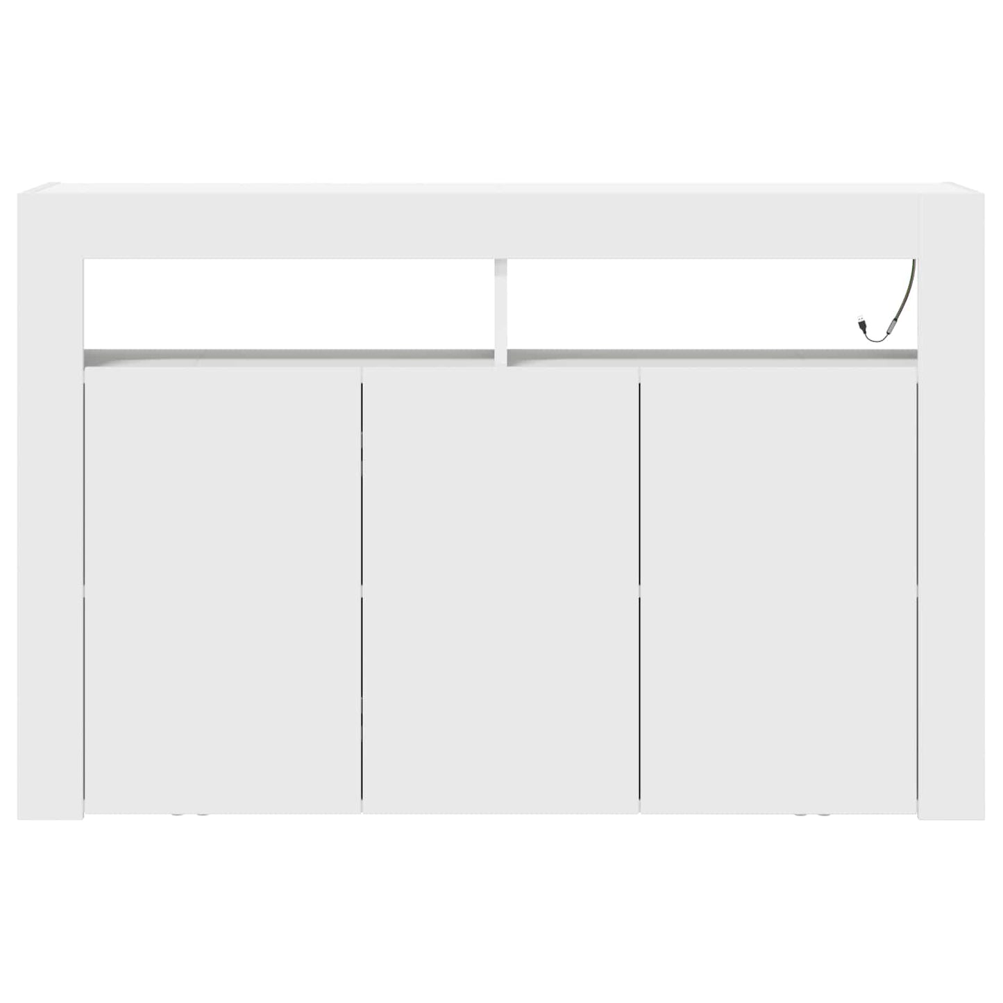 Credenza Bianco 116 x 30 x 75 cm Legno multistrato