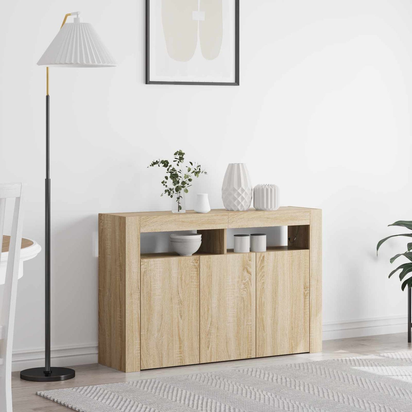 Credenza Rovere Sonoma 116 x 30 x 75 cm Legno multistrato