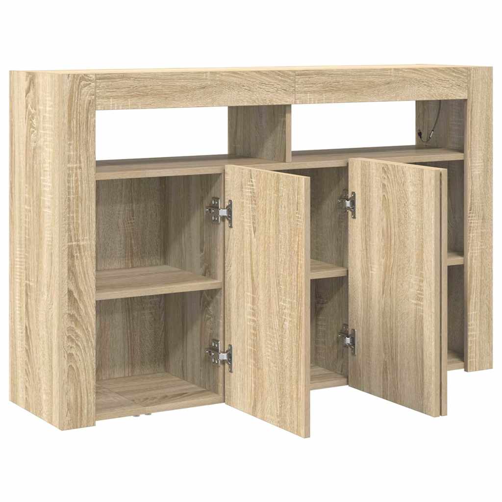 Credenza rovere sonoma 116 x 30 x 75 cm Legno multistrato - homemem39
