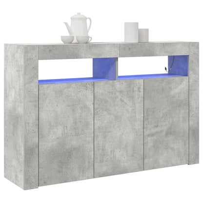 Credenza Grigio cemento 116 x 30 x 75 cm Legno multistrato