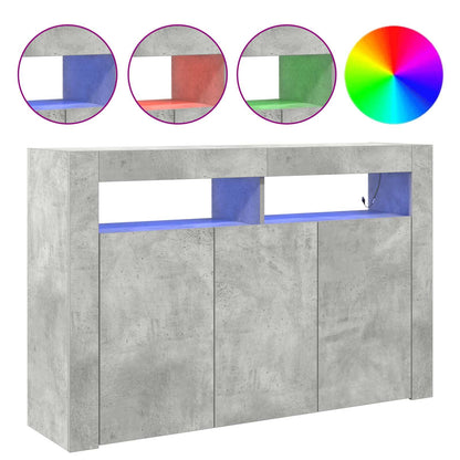 Credenza Grigio cemento 116 x 30 x 75 cm Legno multistrato