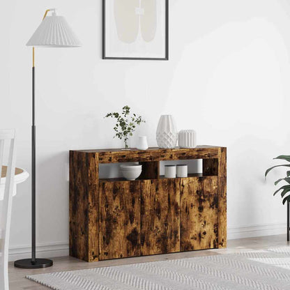 Credenza Rovere fumo 116 x 30 x 75 cm Legno multistrato - homemem39