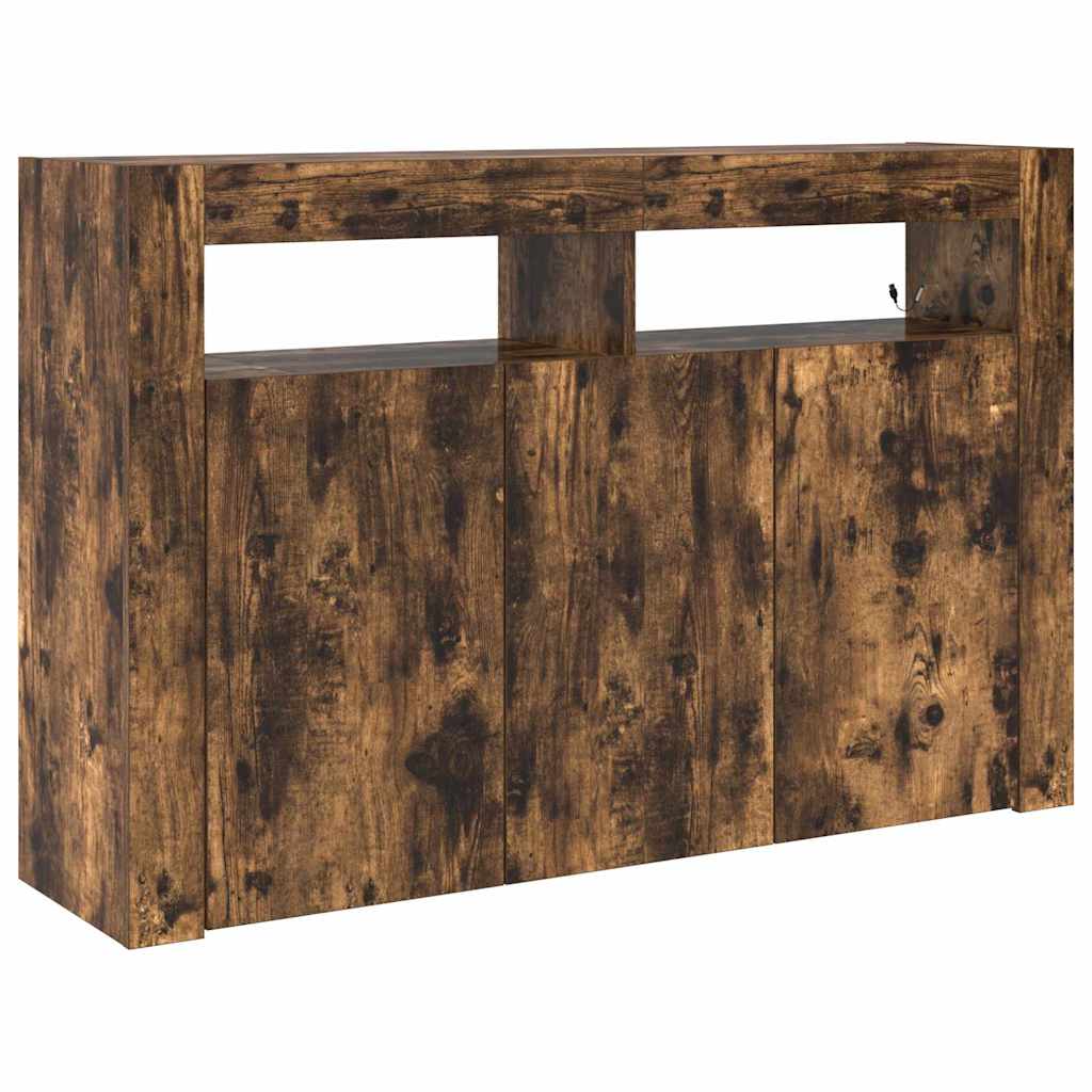 Credenza Rovere fumo 116 x 30 x 75 cm Legno multistrato - homemem39
