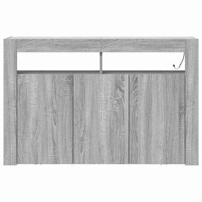 Credenza Grigio sonoma 116 x 30 x 75 cm Legno multistrato - homemem39