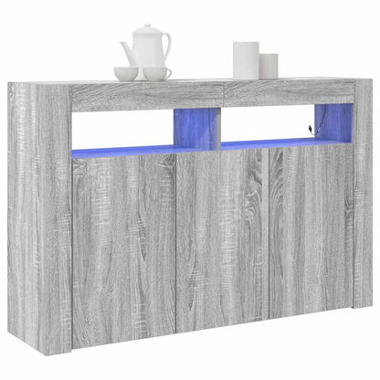 Credenza Grigio sonoma 116 x 30 x 75 cm Legno multistrato - homemem39