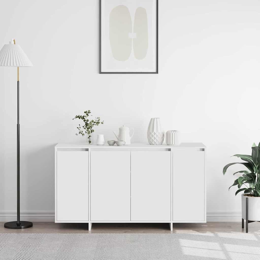 Credenza Bianco 135 x 41 x 69 cm Legno multistrato - homemem39