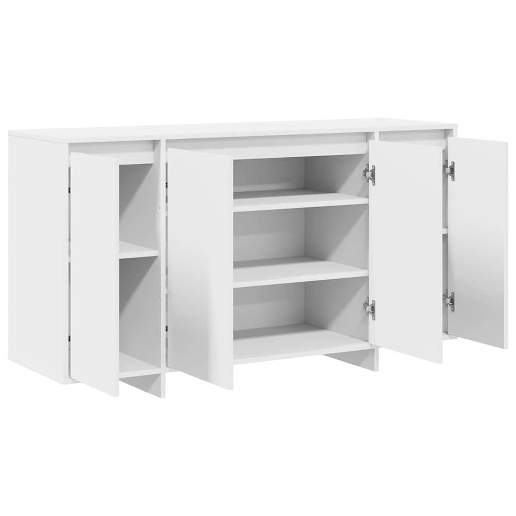 Credenza Bianco 135 x 41 x 69 cm Legno multistrato - homemem39