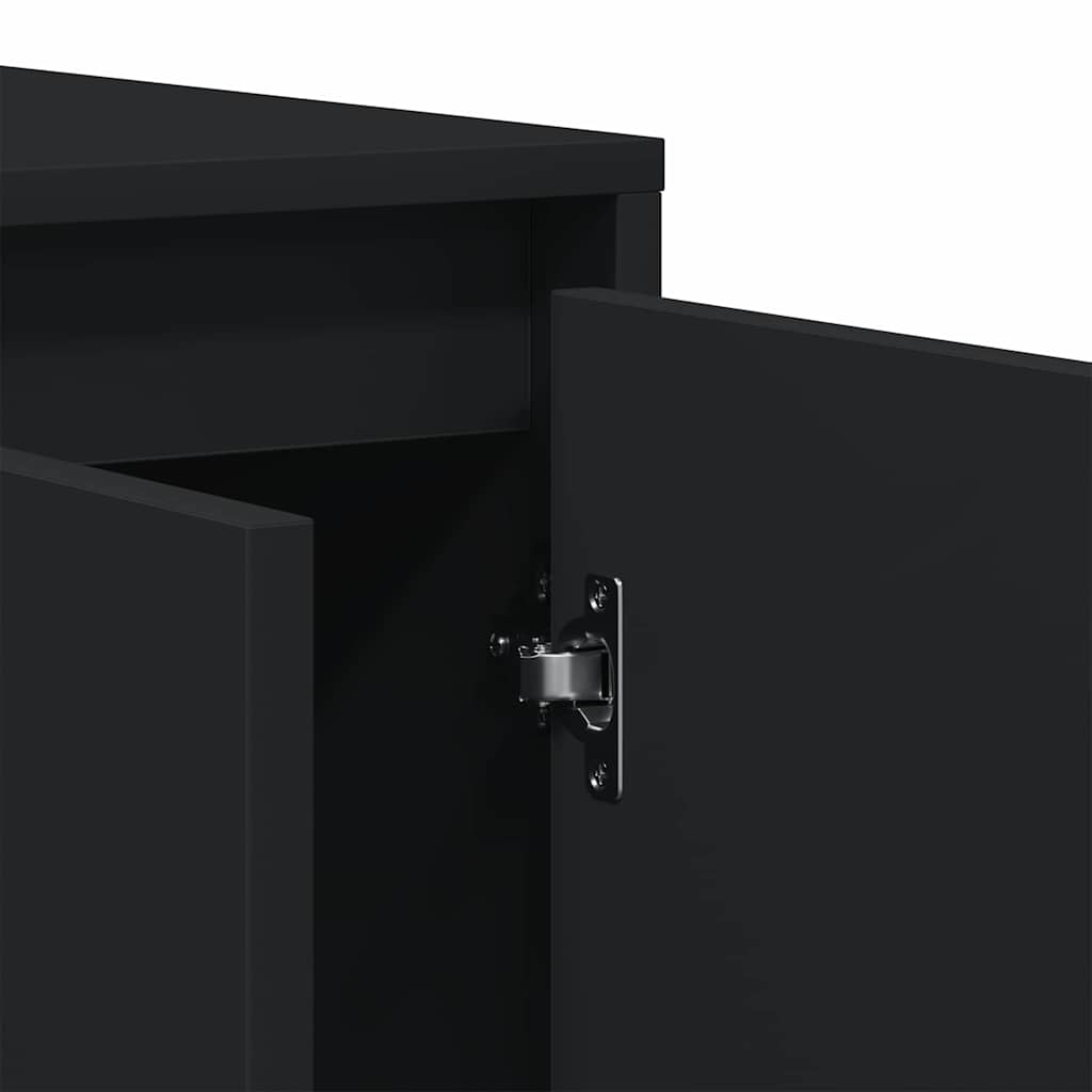 Credenza Nero 135 x 41 x 69 cm Legno multistrato - homemem39