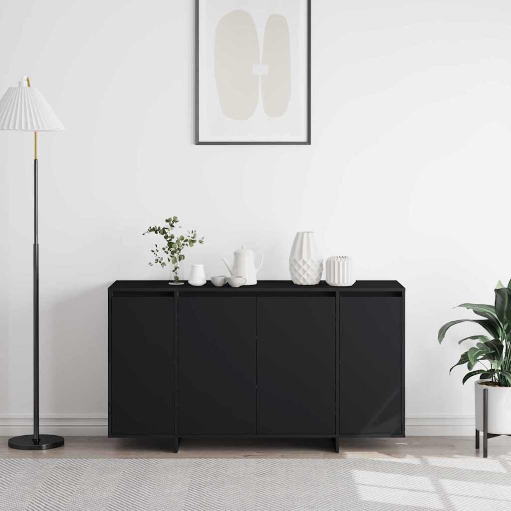 Credenza Nero 135 x 41 x 69 cm Legno multistrato - homemem39