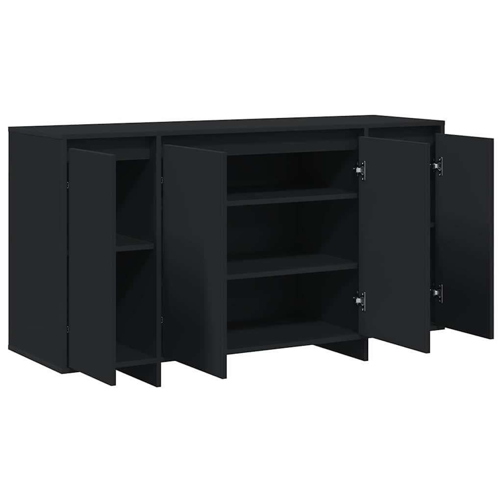 Credenza Nero 135 x 41 x 69 cm Legno multistrato - homemem39