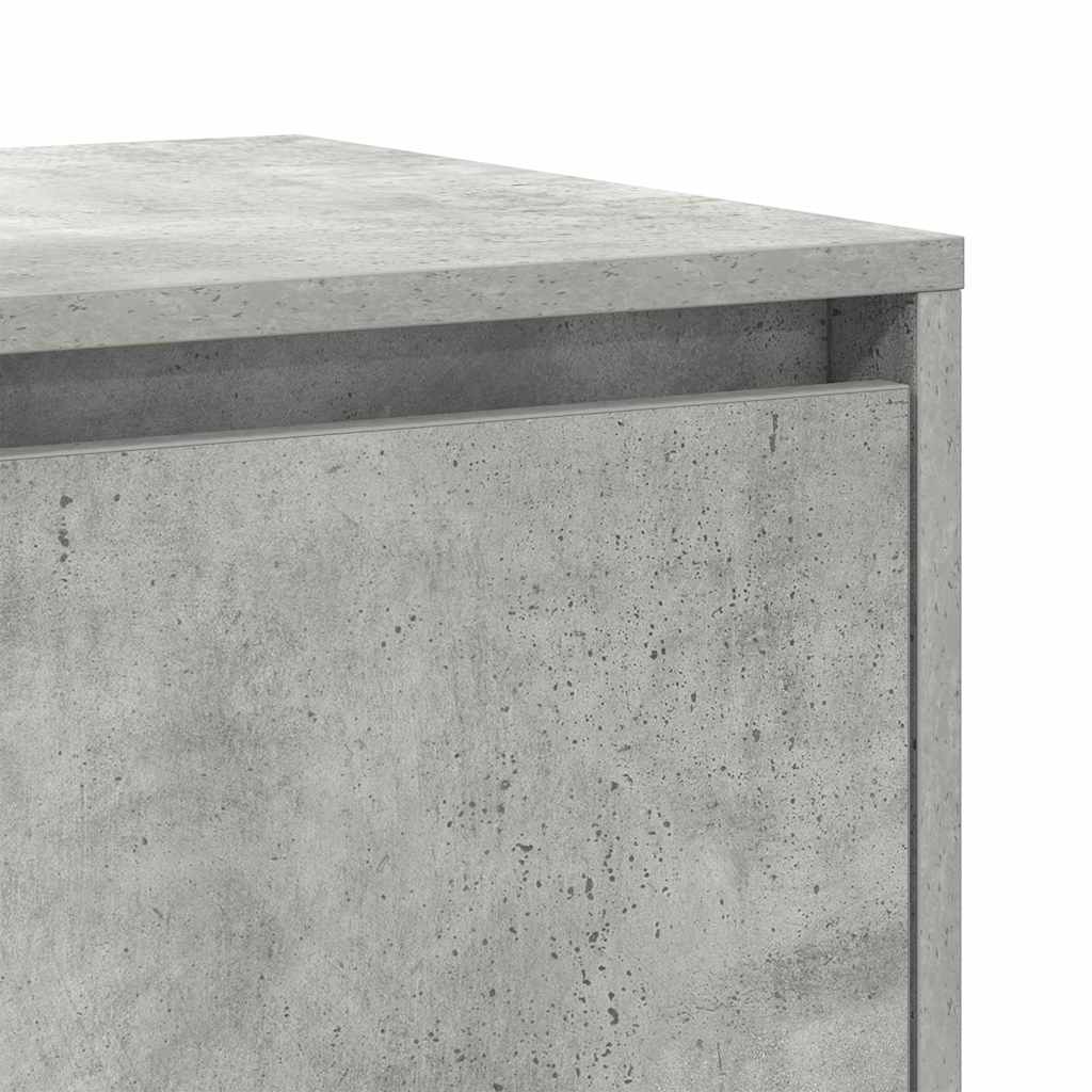 Credenza Grigio cemento 135 x 41 x 69 cm Legno multistrato - homemem39