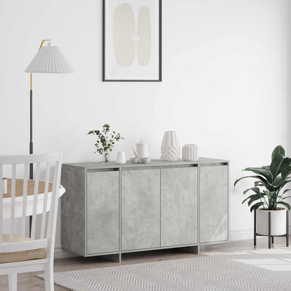 Credenza Grigio cemento 135 x 41 x 75 cm Legno multistrato