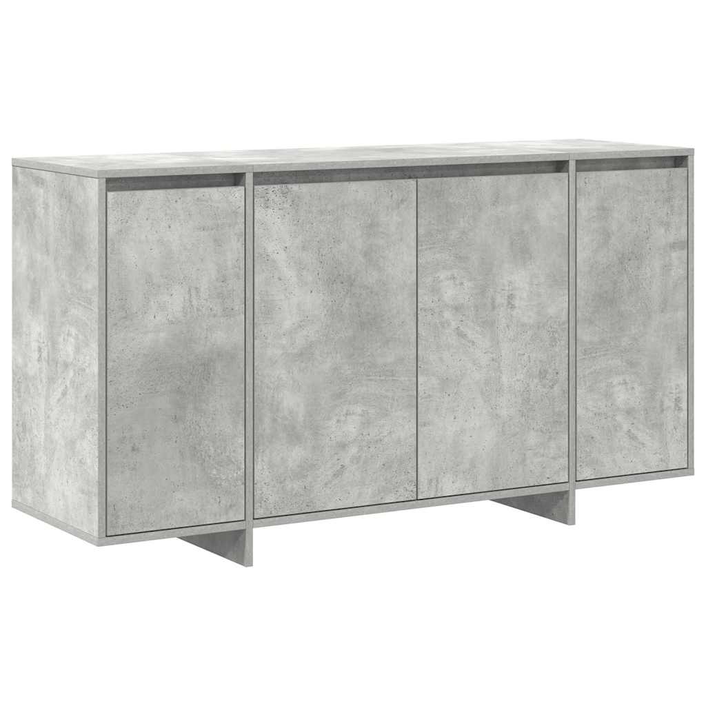 Credenza Grigio cemento 135 x 41 x 69 cm Legno multistrato - homemem39
